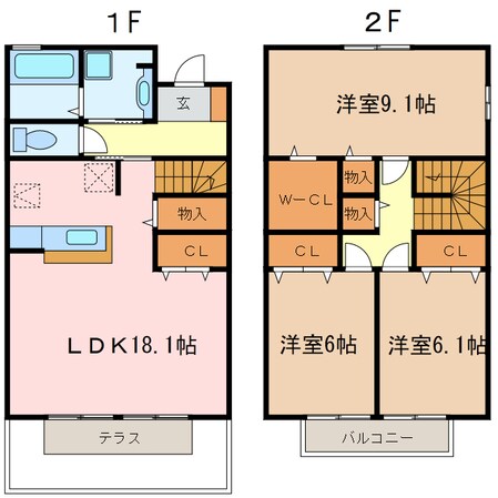 トゥールビヨンの物件間取画像